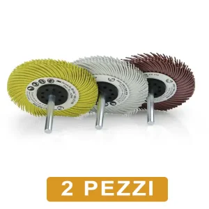 3M Bristle Spazzola radiale Ø 75 mm con gambo 6mm | Grana 80 - 120 -220